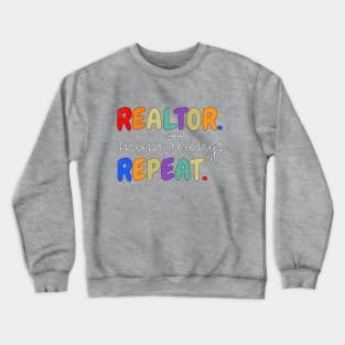 Realtor Mom Things Repeat Crewneck Sweatshirt